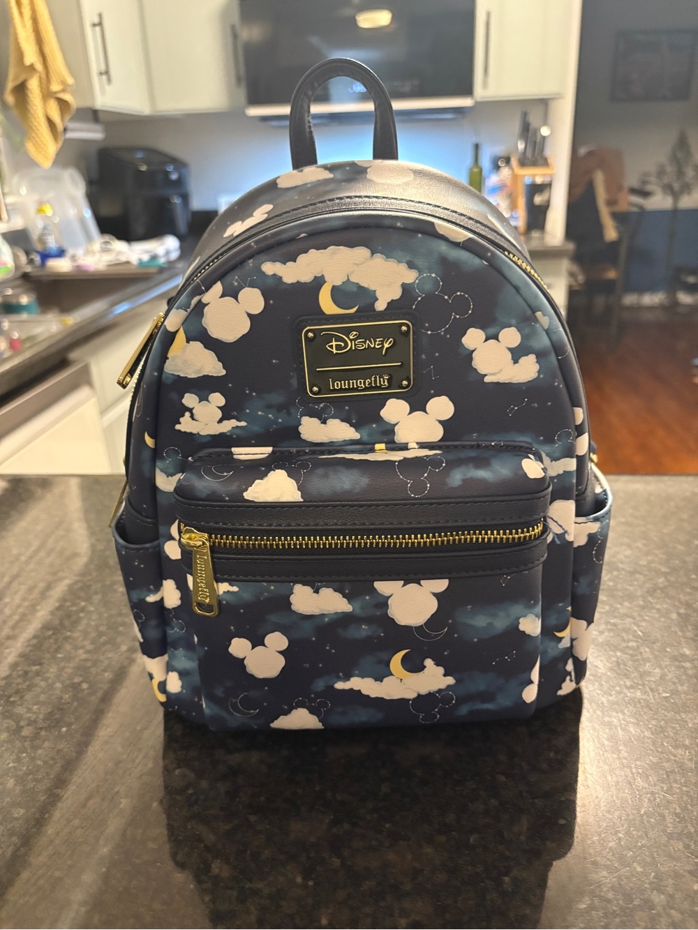 Loungefly Disney Night Sky Mini Backpack in Navy, White, Gold